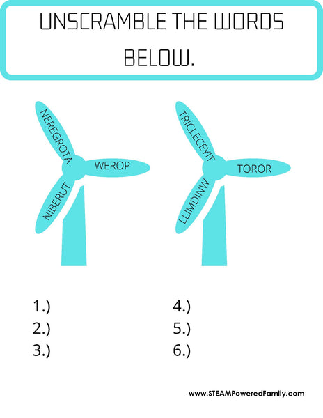 Wind Turbines Mini Lesson Pack