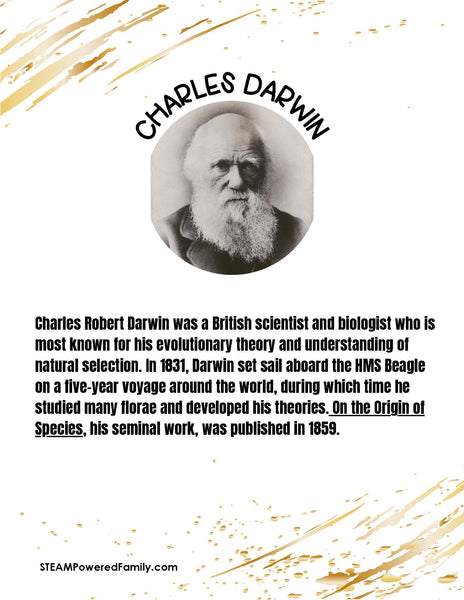 Charles Darwin and Evolution Mini Lesson and Activity Pack
