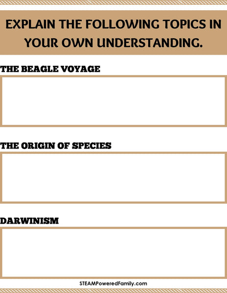 Charles Darwin and Evolution Mini Lesson and Activity Pack