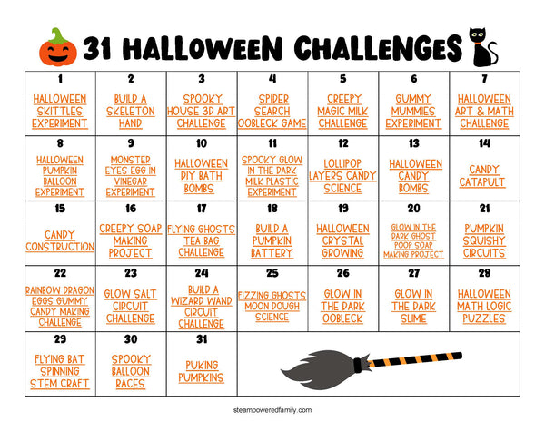31 Days of Halloween Activities