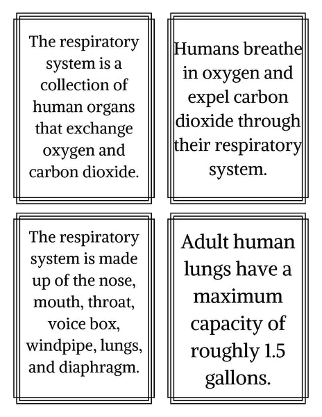 Respiratory System Lesson Pack