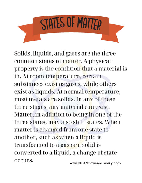 States of Matter Lesson Pack