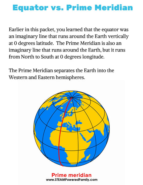 The Equator Mini Lesson and Activity Pack