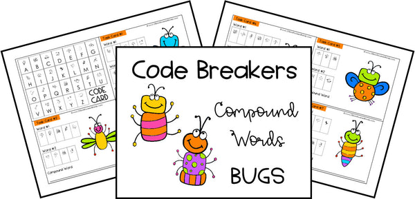 Code Breakers Compound Words Printable Activities