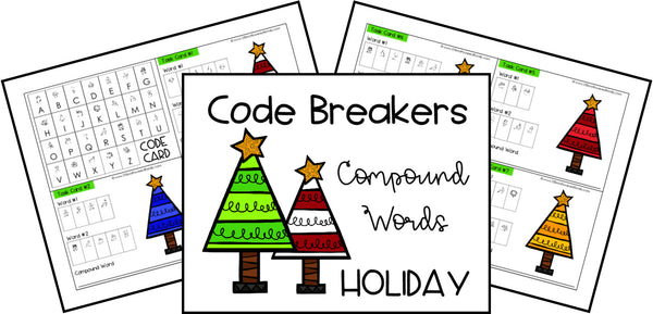 Code Breakers Compound Words Printable Activities