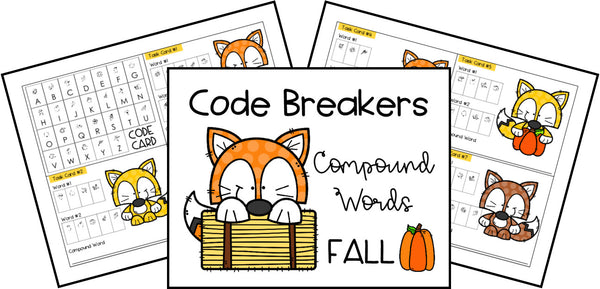 Code Breakers Compound Words Printable Activities