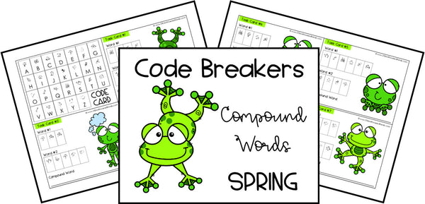 Code Breakers Compound Words Printable Activities