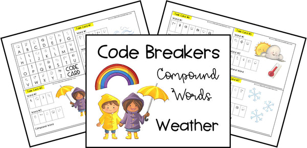 Code Breakers Compound Words Printable Activities