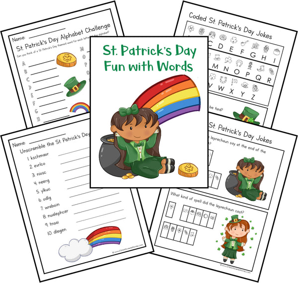 St. Patrick's Day Fun With Words Activity Printable